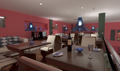 Restaurant 3D visual